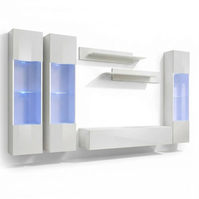 Designer wall display cabinet for living room modern design luxury furniture shelves