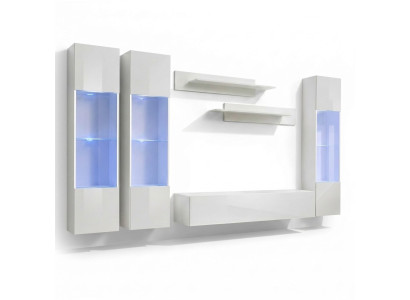 Designer wall display cabinet for living room modern design luxury furniture shelves