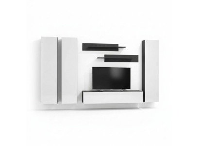 Modern living room furniture, set of full cabinets, TV stand, luxury furniture