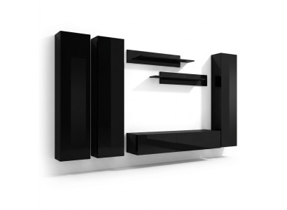 Furniture for living room low cabinet made of black wood new modern furniture