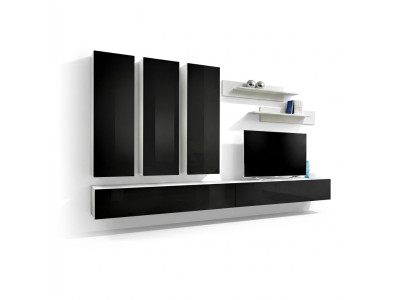 Living Room Complete Set 7-piece Wall Unit TV Stand Luxury Suite Wall Shelf New