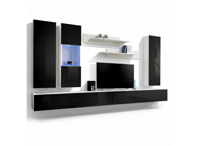Luxury Wall Unit Complete Set Living Room Wooden Furniture Designer Wall Cabinet