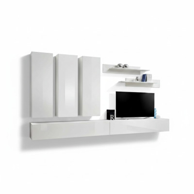 Complete wall unit wooden furniture designer living room furniture luxury wall cabinet