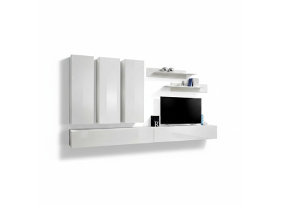 Complete wall unit wooden furniture designer living room furniture luxury wall cabinet