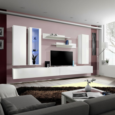 Living room furniture designer white wall unit TV stand sideboard modern wall cabinet