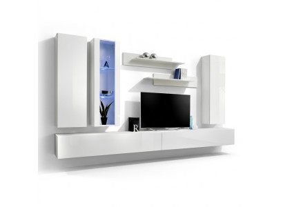 Living room furniture designer white wall unit TV stand sideboard modern wall cabinet