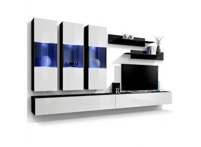 Modern designer wall unit TV stand wall shelves luxury living room furniture new