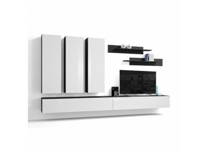 Designer furnishings luxury wall unit TV stand sideboard shelves living room furniture