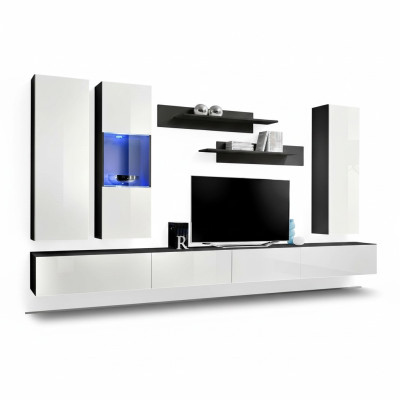 Designer Set 7-piece living wall hanging cabinet display cabinet luxury furniture living room