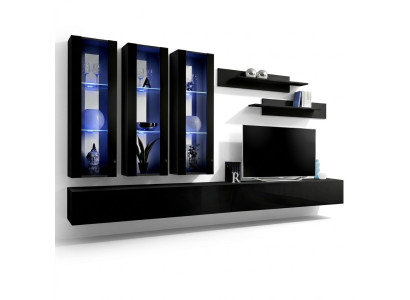 Modern design living room wall unit TV stand wood living room furniture wall shelves