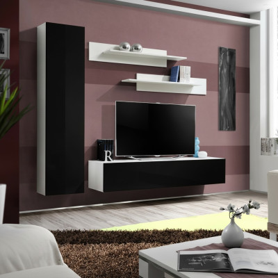 Luxury Wall Unit Designer TV Stand Sideboard Living Room Furniture 4-Piece Set