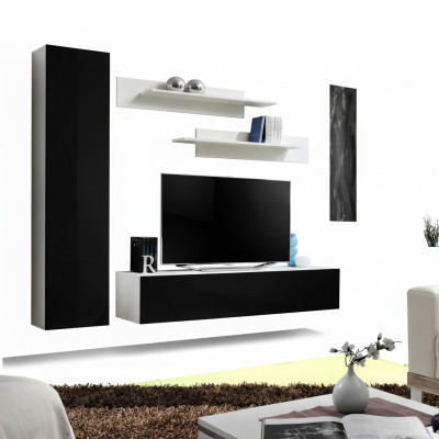 Luxury Wall Unit Designer TV Stand Sideboard Living Room Furniture 4-Piece Set
