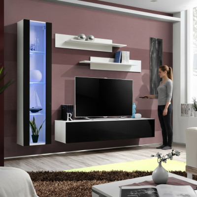 Luxury Set 4-piece Designer Wall Unit Living Room Furniture TV Stand Furnishings Furniture