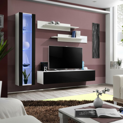 Luxury Set 4-piece Designer Wall Unit Living Room Furniture TV Stand Furnishings Furniture
