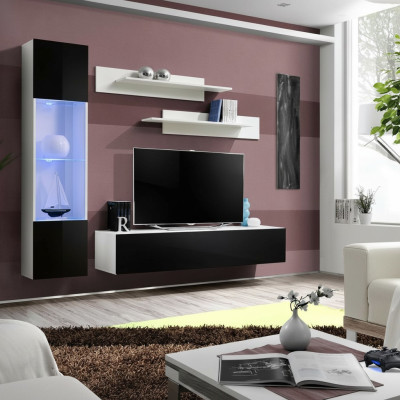 Living room furniture set wall unit TV stand design hanging display cabinet furnishing furniture