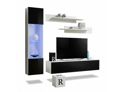 Living room furniture set wall unit TV stand design hanging display cabinet furnishing furniture