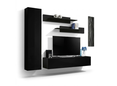 Wall unit complete designer modern living room furniture wall cabinet new