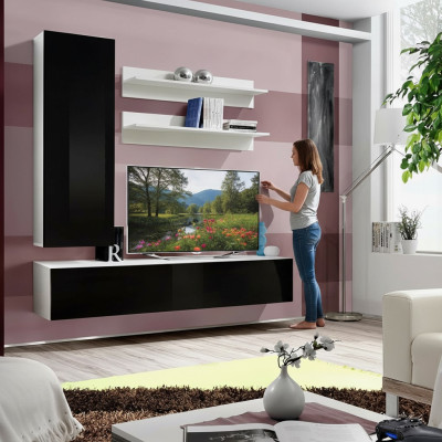 Modern wall unit luxury living room furniture design TV stand wall cabinet
