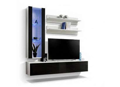 Design Hanging Display Cabinet Shelves Living Room Wall Unit Set 4-piece Living Room TV Stand Furniture