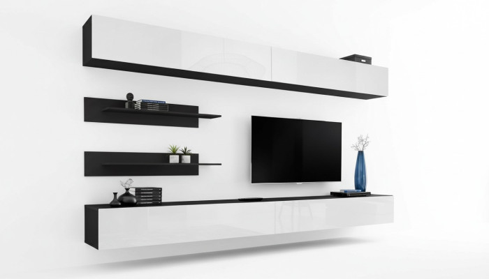 Living room wall unit set wall cabinet living room new wooden furniture
