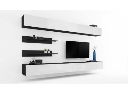 Living room wall unit set wall cabinet living room new wooden furniture