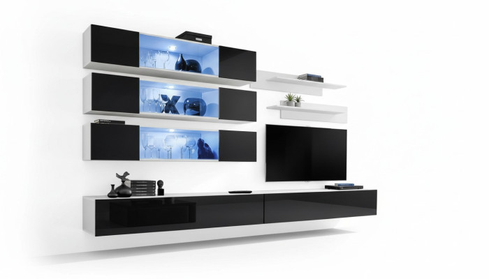 Luxury New Wall Unit Designer Modern Living Room Set Cabinet Sideboard