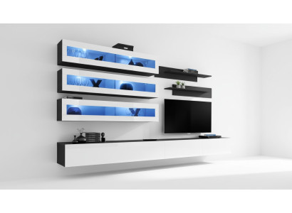 Luxury living room designer furniture sideboard wall unit TV stand wall cabinet