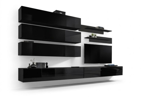 Wall cabinet design living room living room wood furnishing wall shelves new