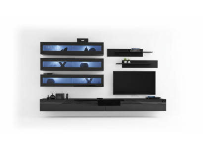 Wall unit design wall shelf TV stand wall cabinet living room wood furniture new