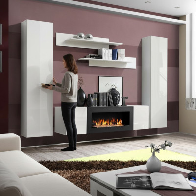Modern wall unit, designer furnishing wall shelves, hanging display cabinet, sideboard new