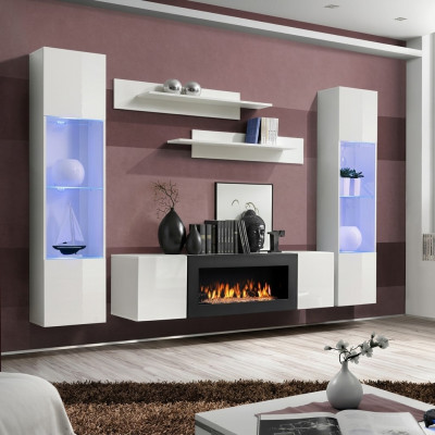Modern living room furniture designer wall unit wall shelves sideboard decor