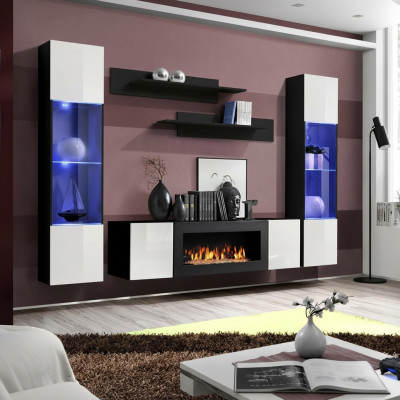 Luxury Living Room Wall Modern Designer Hanging Display Cabinet Sideboard Furnishings
