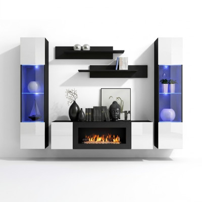 Luxury Living Room Wall Modern Designer Hanging Display Cabinet Sideboard Furnishings