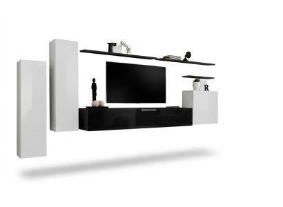 Wall unit cabinet, wardrobe, TV stand, sideboard, shelf, living room furniture.