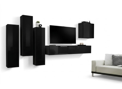 Living room wall unit set 5-piece TV stand living room wall cabinet suite group new