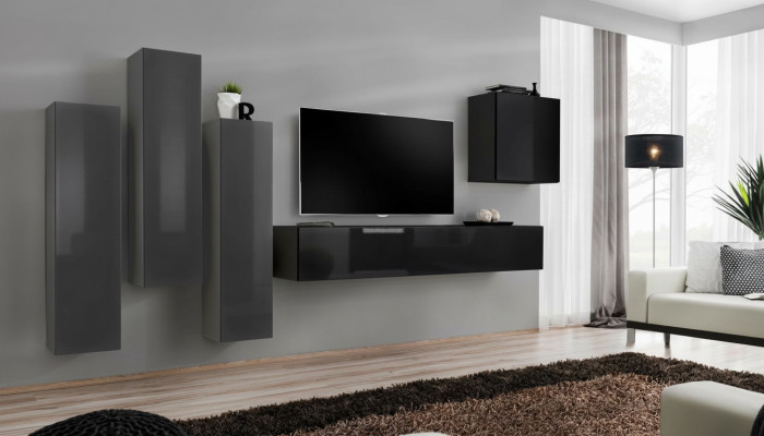 Design living room wall unit TV stand 3x wall cabinet sideboard cabinet luxury furniture