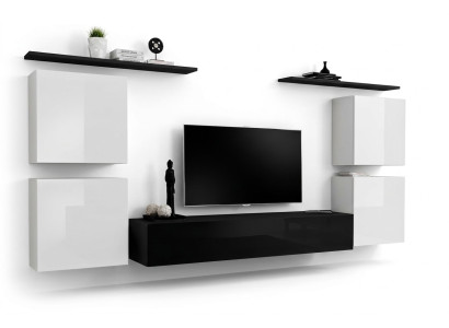 Complete White Wall Cabinet Living Room Wall Luxury Living Room Sideboard TV Stand Modern