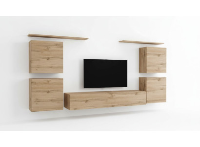 Design wall cabinet shelf living room wood TV stand wall shelves new wooden furniture