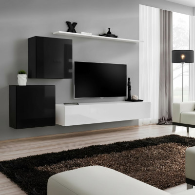 Living room wall unit white TV stand design sideboard furniture wall cabinet