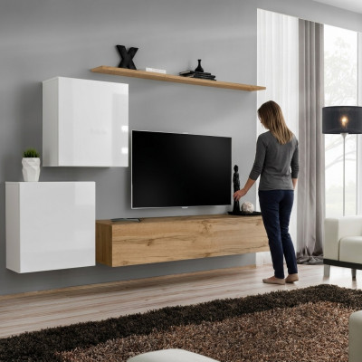 Modern living room wall unit designer sideboard TV stand 4-piece set new