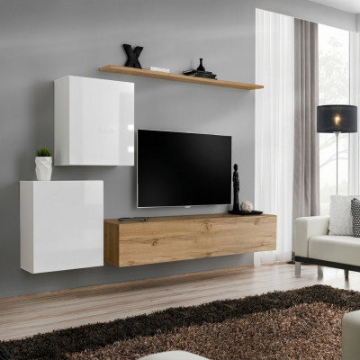 Modern living room wall unit designer sideboard TV stand 4-piece set new