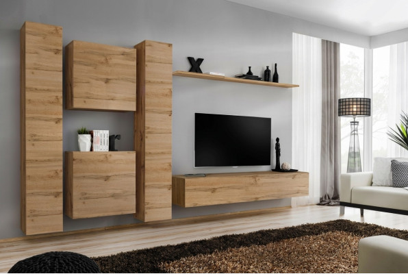 Wall cabinet living room designer wall unit wall shelf wood wall cabinet