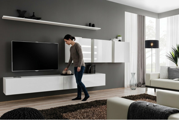 Living room furniture white sideboard designer style modern wooden furniture new