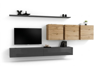 Designer sideboard wooden furniture complete 7-piece wall cabinet living room furniture