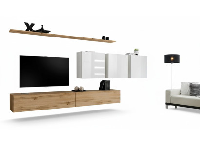 Complete set living room wall modern TV stand sideboard furniture design wall shelf