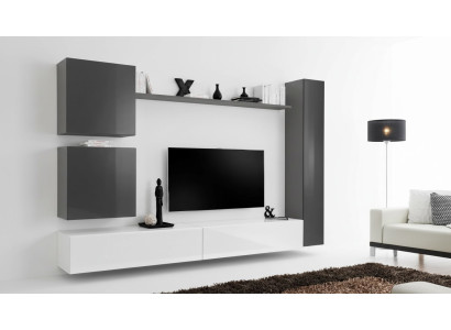 Gray Wall Cabinet Wooden Furniture Modern Cabinet Sideboard Wall Cabinet New
