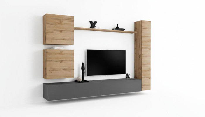 Designer furniture, Braun 3x wall cabinet wooden furniture luxury set TV stand
