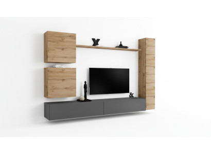 Designer furniture, Braun 3x wall cabinet wooden furniture luxury set TV stand