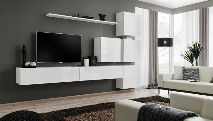 Living room furniture sofa coffee table wall unit shelf armchair side table TV furniture sideboard living room cabinet