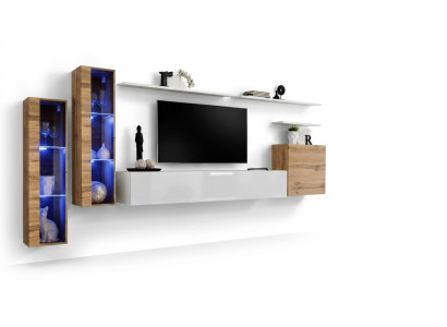 Luxury TV stand living room furnishing RTV lowboard designer modern wall unit